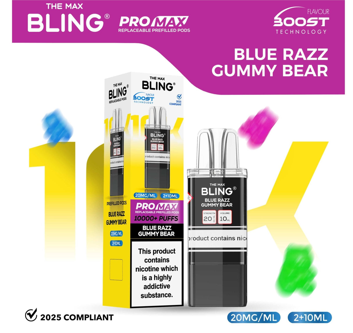The Bling 10k Pro Max Replacement Pods (BOX OF 5) - Wholesale Price !
