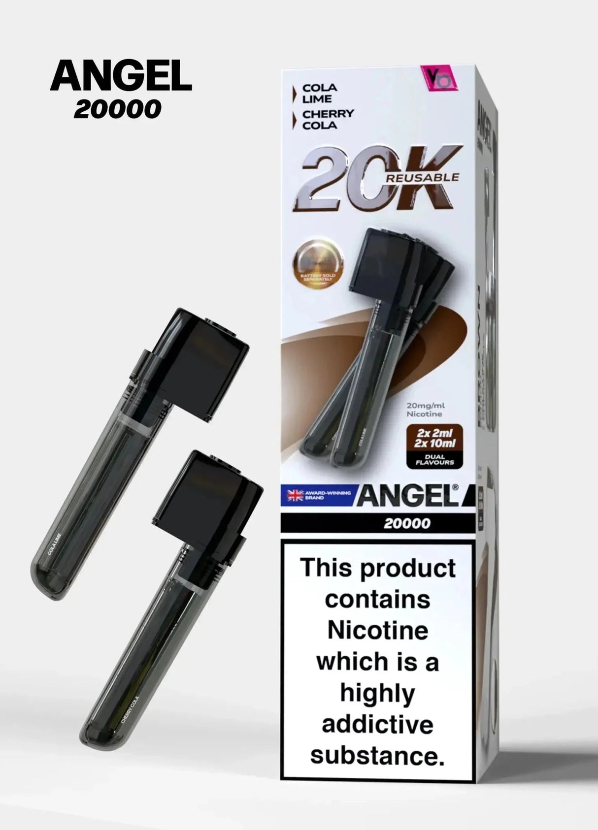 Vapes Bars Angel 20000 Prefilled Pods Box of 5 - Brown Edition - vapeukwholesale