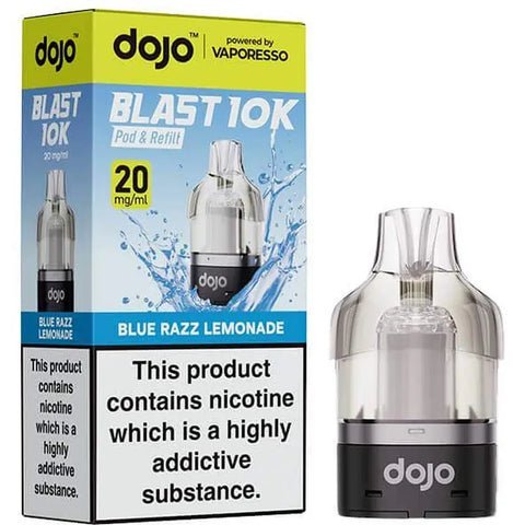 Vaporesso Dojo Blast 10K Prefilled Pods - Blue Razz Lemonade - vapeukwholesale