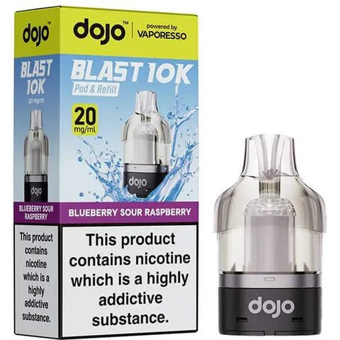 Vaporesso Dojo Blast 10K Prefilled Pods - Blueberry Sour Raspberry - vapeukwholesale