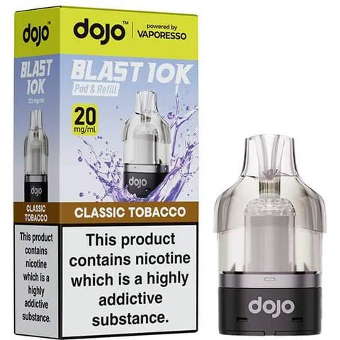 Vaporesso Dojo Blast 10K Prefilled Pods - Classic Tobacco - vapeukwholesale
