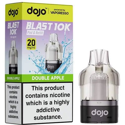 Vaporesso Dojo Blast 10K Prefilled Pods - Double Apple - vapeukwholesale