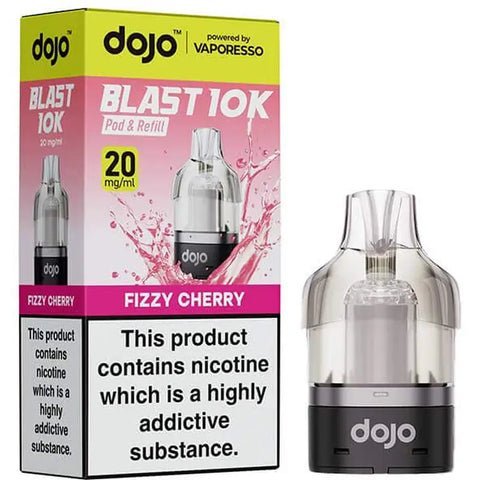 Vaporesso Dojo Blast 10K Prefilled Pods - Fizzy Cherry - vapeukwholesale