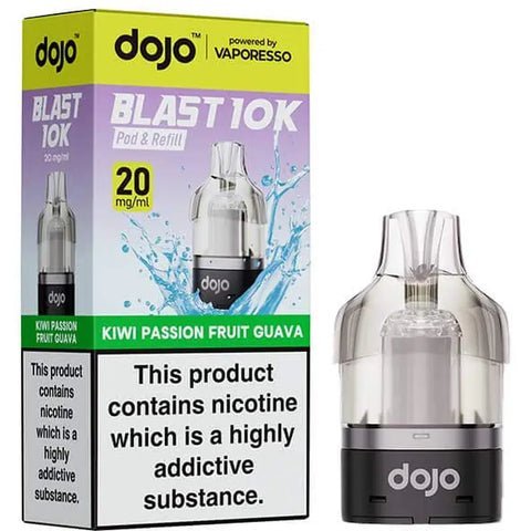 Vaporesso Dojo Blast 10K Prefilled Pods - Kiwi Passion Fruit Guava - vapeukwholesale