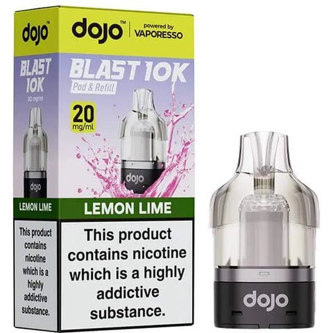 Vaporesso Dojo Blast 10K Prefilled Pods - Lemon Lime - vapeukwholesale