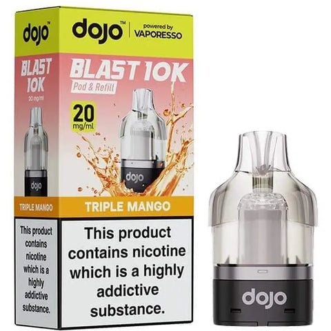 Vaporesso Dojo Blast 10K Prefilled Pods - Triple Mango - vapeukwholesale