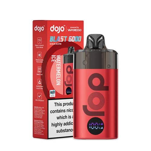 Vaporesso Dojo Blast 6000 Vape Kit Box of 5 - Red - Watermelon Ice - vapeukwholesale