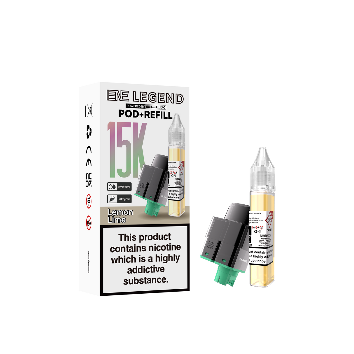 Elux ENE Legend 15k Replacement Pods Pack of 5