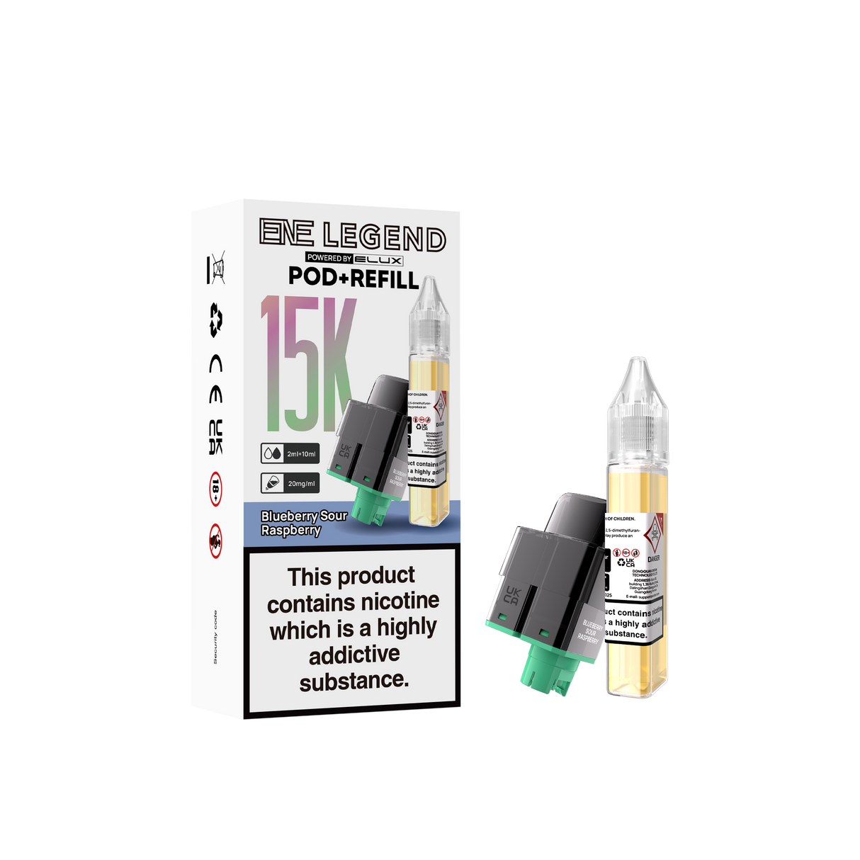 Elux ENE Legend 15k Replacement Pods Pack of 5