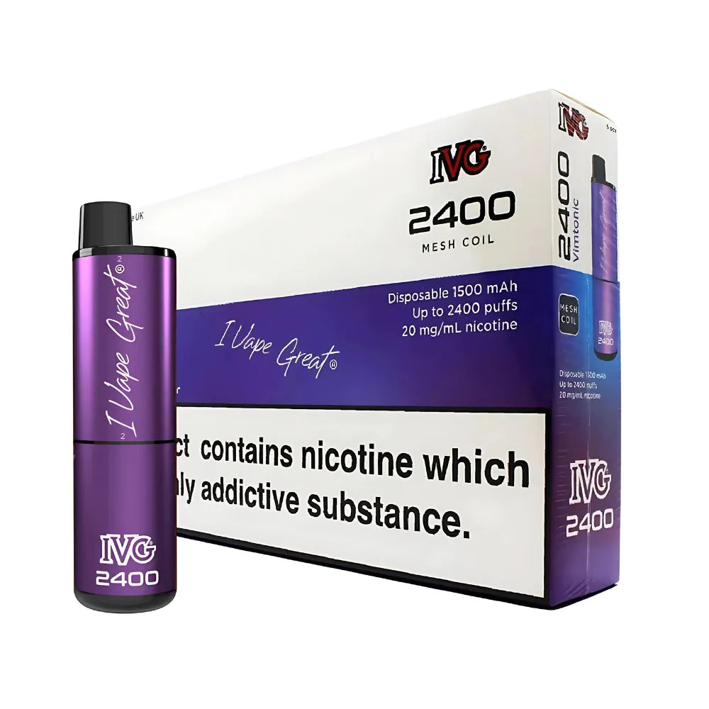 Berry Fizz IVG 2400 Puff Disposable Vape 5 Pack