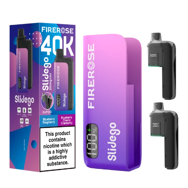 Firerose Slidego 40k Prefilled Pod Kit Box of 5