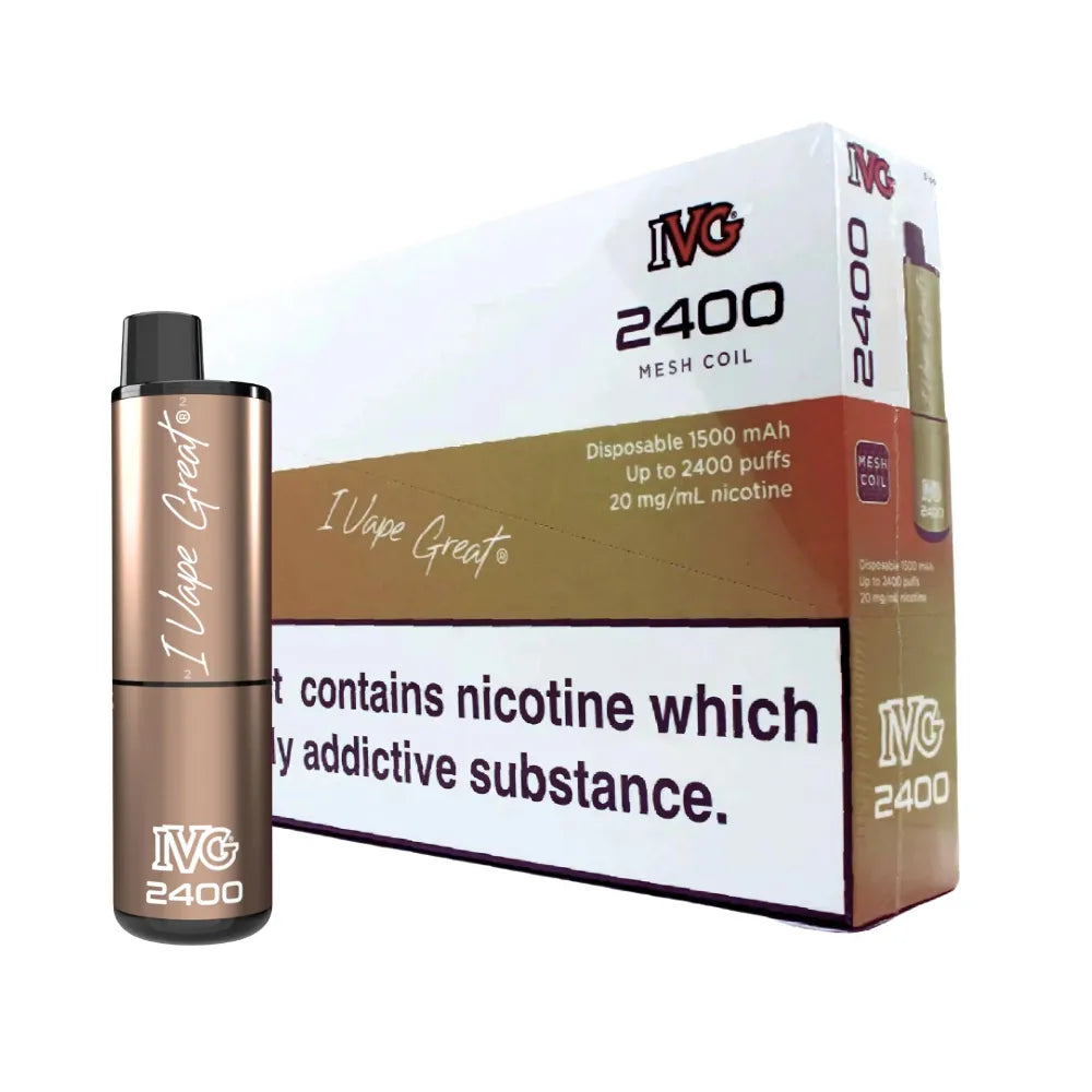 Coffee Edition IVG 2400 Puff Disposable Vape 5 Pack