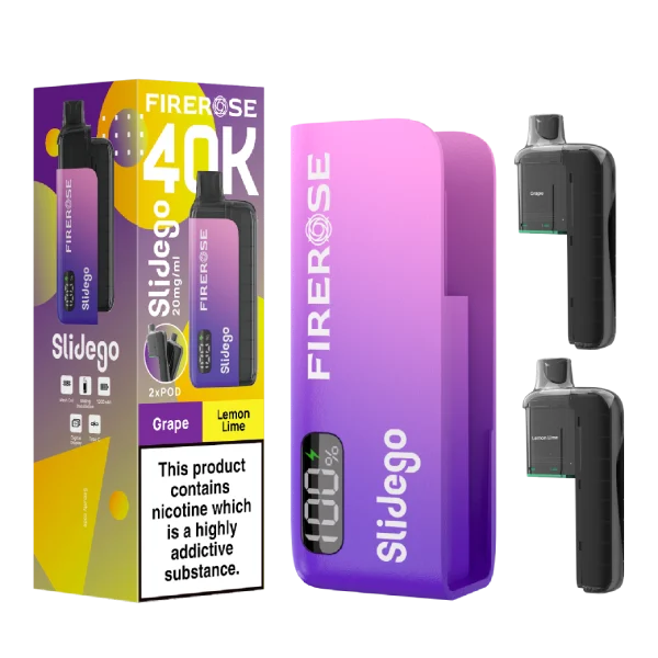 Firerose Slidego 40k Prefilled Pod Kit Box of 5