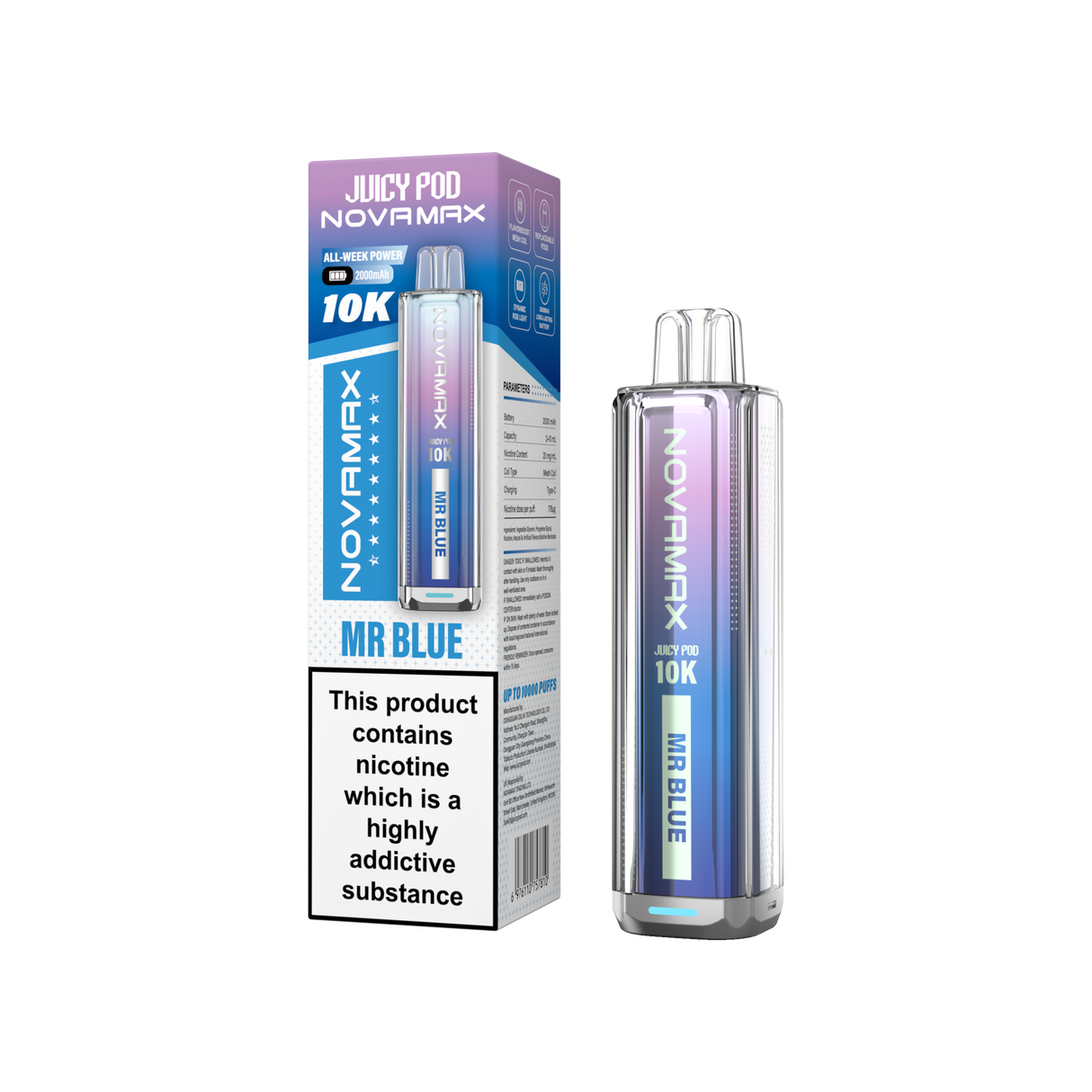 Juicy Pod Novamax 10k Prefilled Pod Vape Kit - Pack of 5