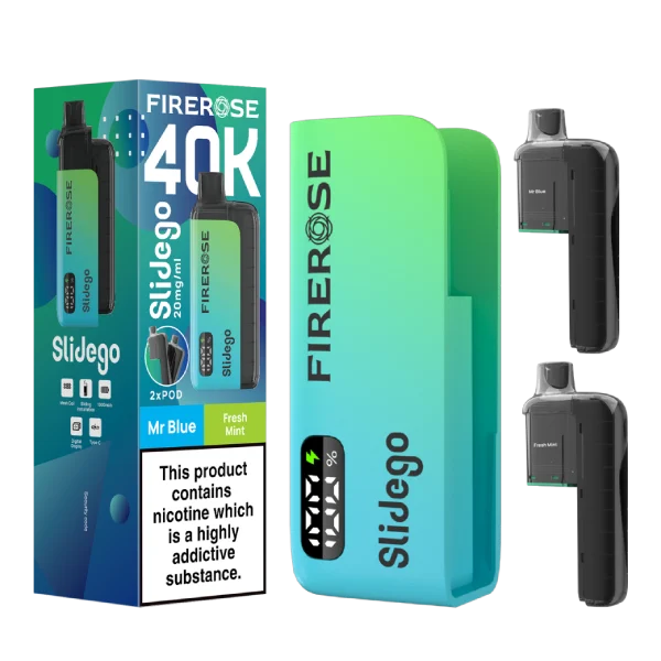 Firerose Slidego 40k Prefilled Pod Kit Box of 5