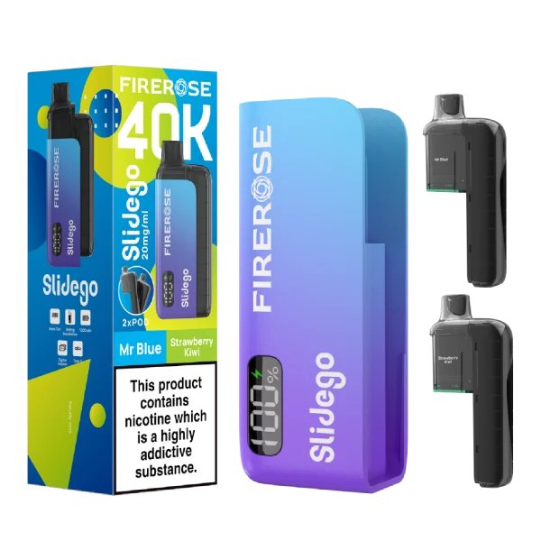 Firerose Slidego 40k Prefilled Pod Kit Box of 5