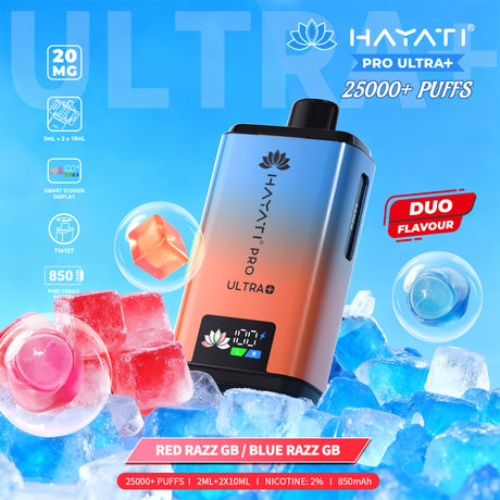Hayati Pro Ultra Plus 25000 Big Puffs Prefilled Vape Kit - Box of 5