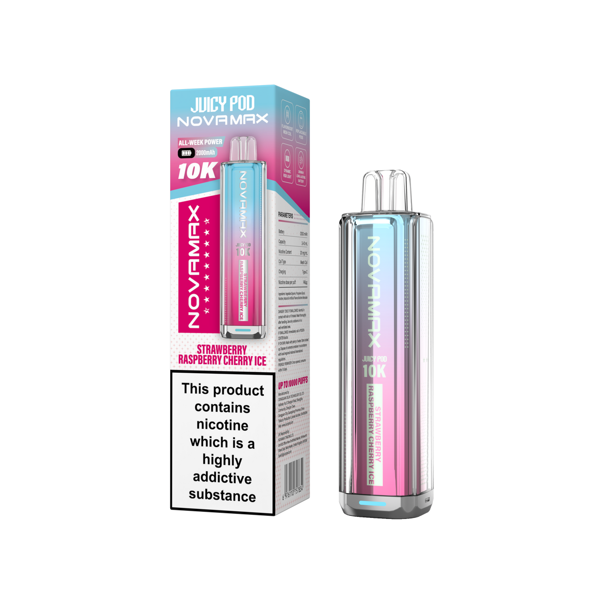 Juicy Pod Novamax 10k Prefilled Pod Vape Kit - Pack of 5