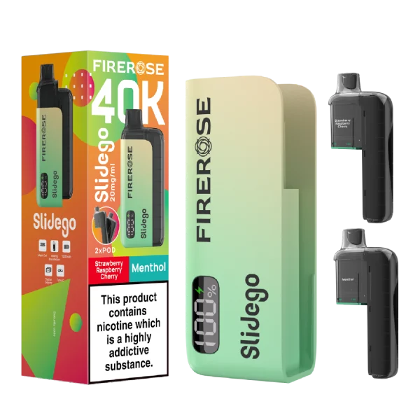 Firerose Slidego 40k Prefilled Pod Kit Box of 5