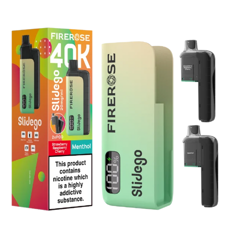 Firerose Slidego 40k Prefilled Pod Kit Box of 5