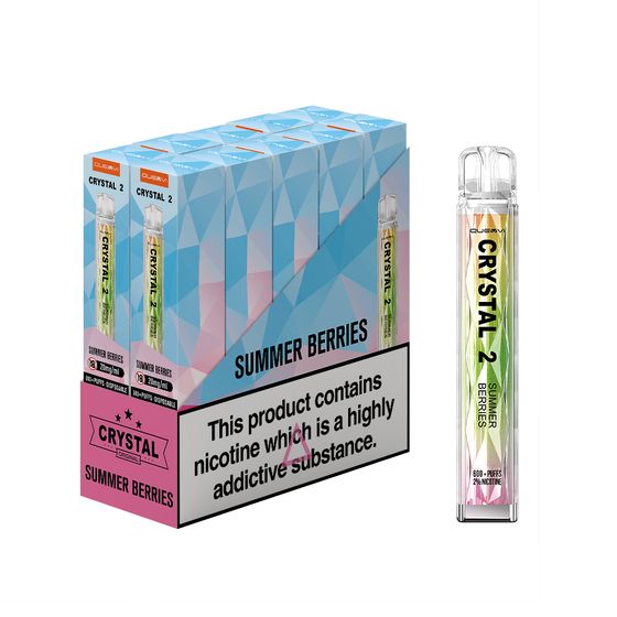 Summer Berries QUEVVI Crystal Bar 2 600 Puff Disposable Vape 10 Pack