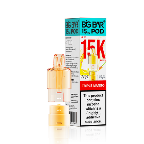Big Bar 15000 Pro Prefilled Vape Pods Pack of 5