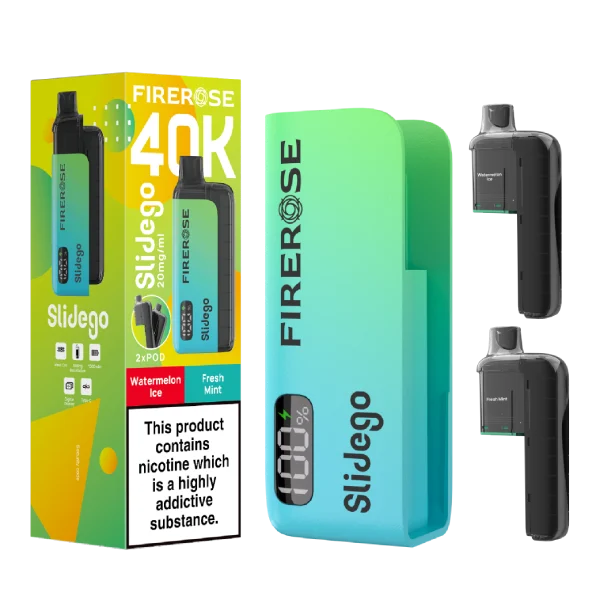 Firerose Slidego 40k Prefilled Pod Kit Box of 5