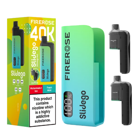 Firerose Slidego 40k Prefilled Pod Kit Box of 5