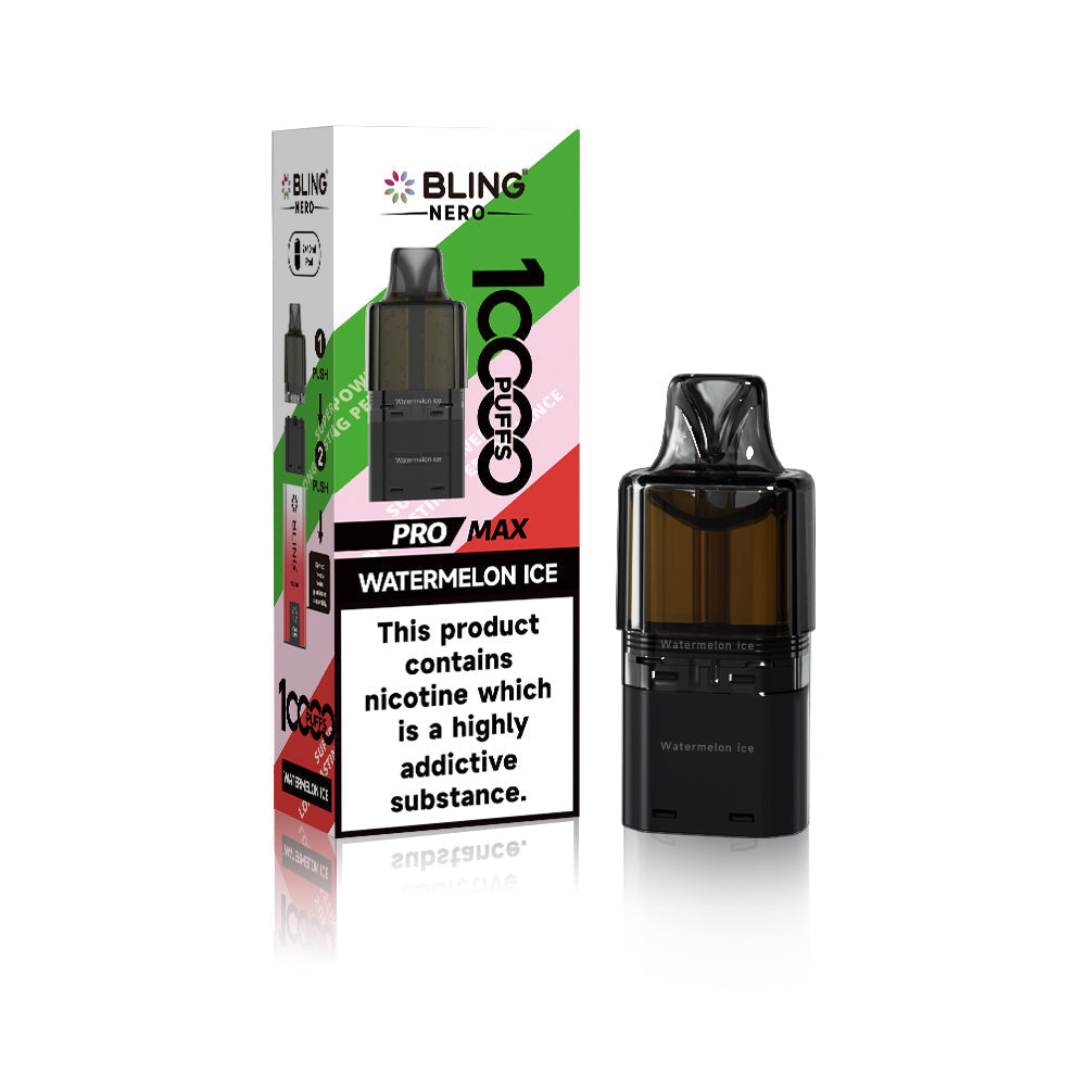 Crystal Bling Nero 10k Prefilled Pods Box of 5