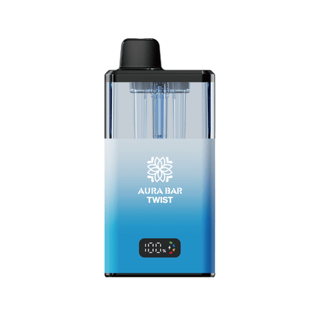Aura Bar Twist 40k Prefilled Vape Kit Box of 5 - Blue Sour Raspberry/Mr Blue - vapeukwholesale