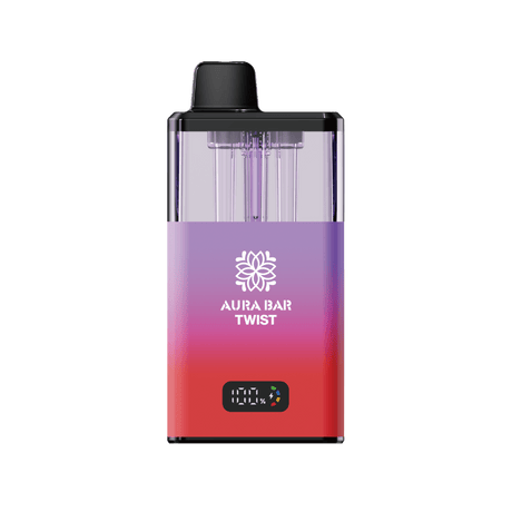 Aura Bar Twist 40k Prefilled Vape Kit Box of 5 - Grape Berry Burst/Cherry Berry - vapeukwholesale