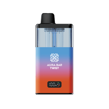 Aura Bar Twist 40k Prefilled Vape Kit Box of 5 - Ice Pop/Juicy Peach - vapeukwholesale