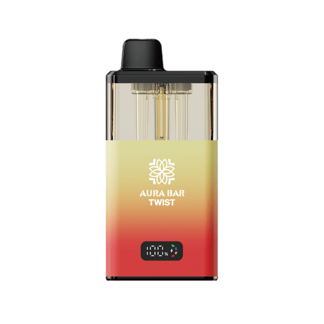 Aura Bar Twist 40k Prefilled Vape Kit Box of 5 - Lemon Lime/Strawberry Raspberry Cherry Ice - vapeukwholesale
