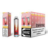 Bloody Bar Crystal 10k Disposable Vape Box of 5 - Peach Mango - vapeukwholesale
