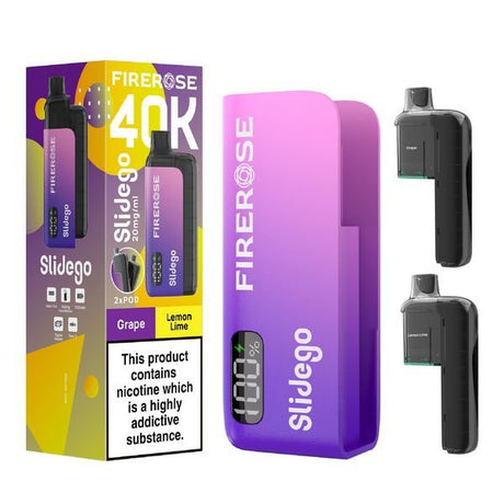 bulk wholesale Elux FireRose Slidego 40K Prefilled Pod Kit - Grape / Lemon Lime