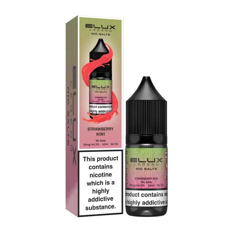bulk wholesale Elux Legend Nic Salts 10ml E - Liquids - 5mg Box of 10 - Strawberry Kiwi