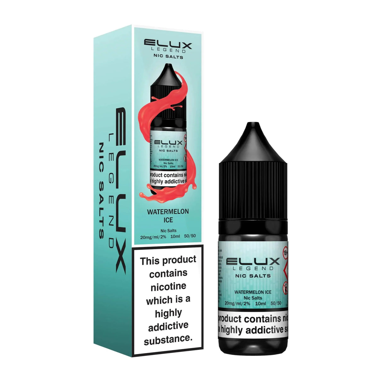 bulk wholesale Elux Legend Nic Salts 10ml E - Liquids - 5mg Box of 10 - Watermelon Ice
