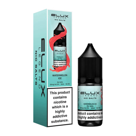 bulk wholesale Elux Legend Nic Salts 10ml E - Liquids - 5mg Box of 10 - Watermelon Ice