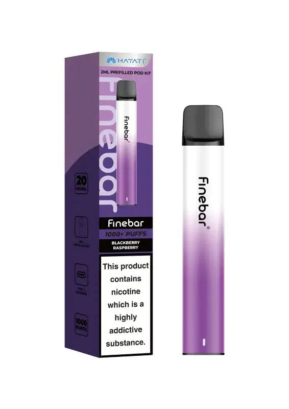 bulk wholesale Hayati Finebar 1000 Prefilled Pod Kit - Blackberry Raspberry