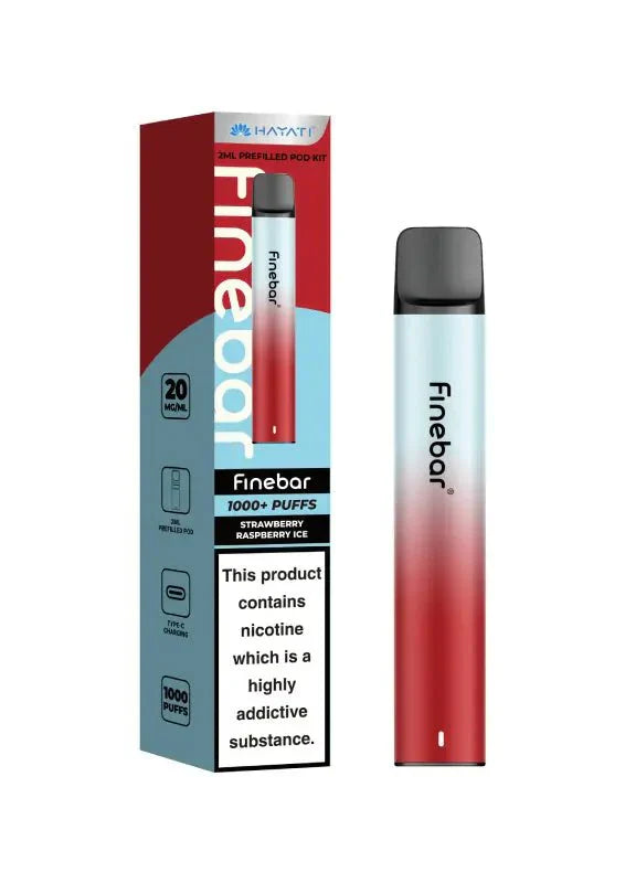 bulk wholesale Hayati Finebar 1000 Prefilled Pod Kit - Strawberry Raspberry Ice