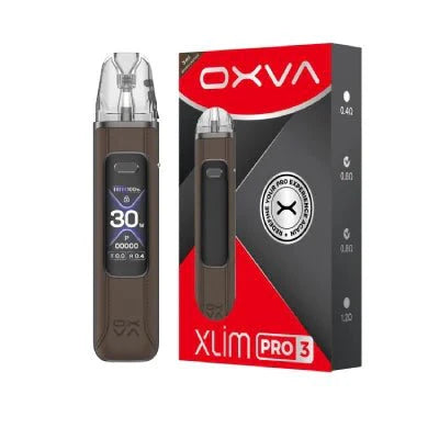 bulk wholesale Oxva Xlim Pro 3 Pod Vape Kit - Brown Leather