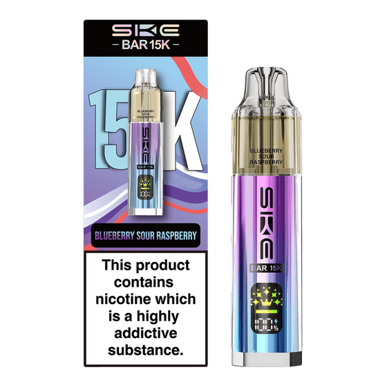 bulk wholesale Ske Bar 15k Prefilled Pod Vape Kit Box of 5 - Blue Sour Raspberry