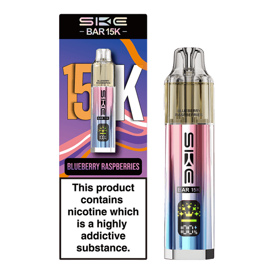 bulk wholesale Ske Bar 15k Prefilled Pod Vape Kit Box of 5 - Blueberry Raspberries