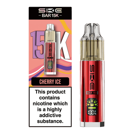 bulk wholesale Ske Bar 15k Prefilled Pod Vape Kit Box of 5 - Cherry Ice