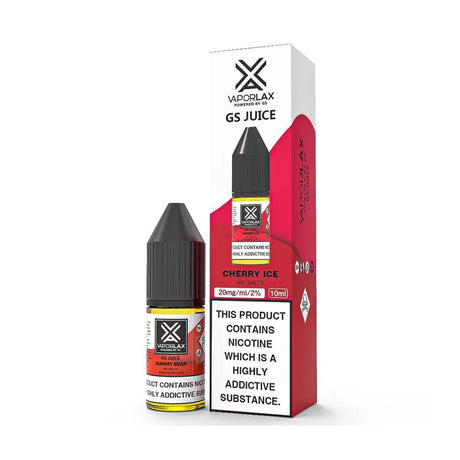 bulk wholesale Vaporlax Nic Salt 10ml E Liquids Box of 10 - Cherry Ice