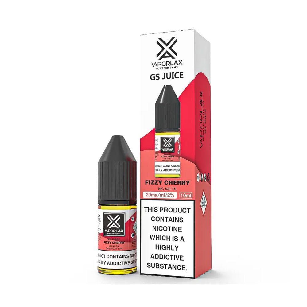 bulk wholesale Vaporlax Nic Salt 10ml E Liquids Box of 10 - Fizzy Cherry