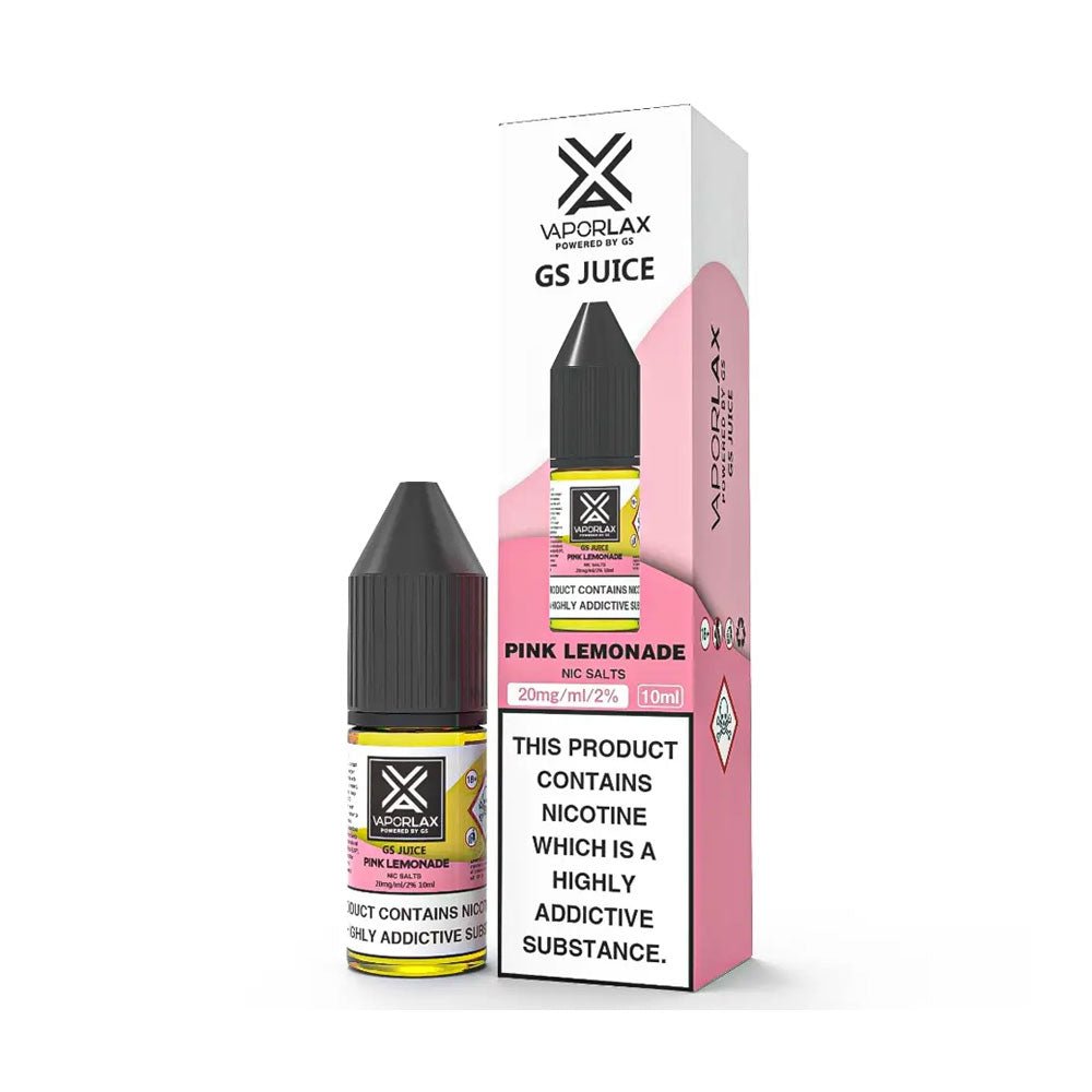 bulk wholesale Vaporlax Nic Salt 10ml E Liquids Box of 10 - Pink Lemonade