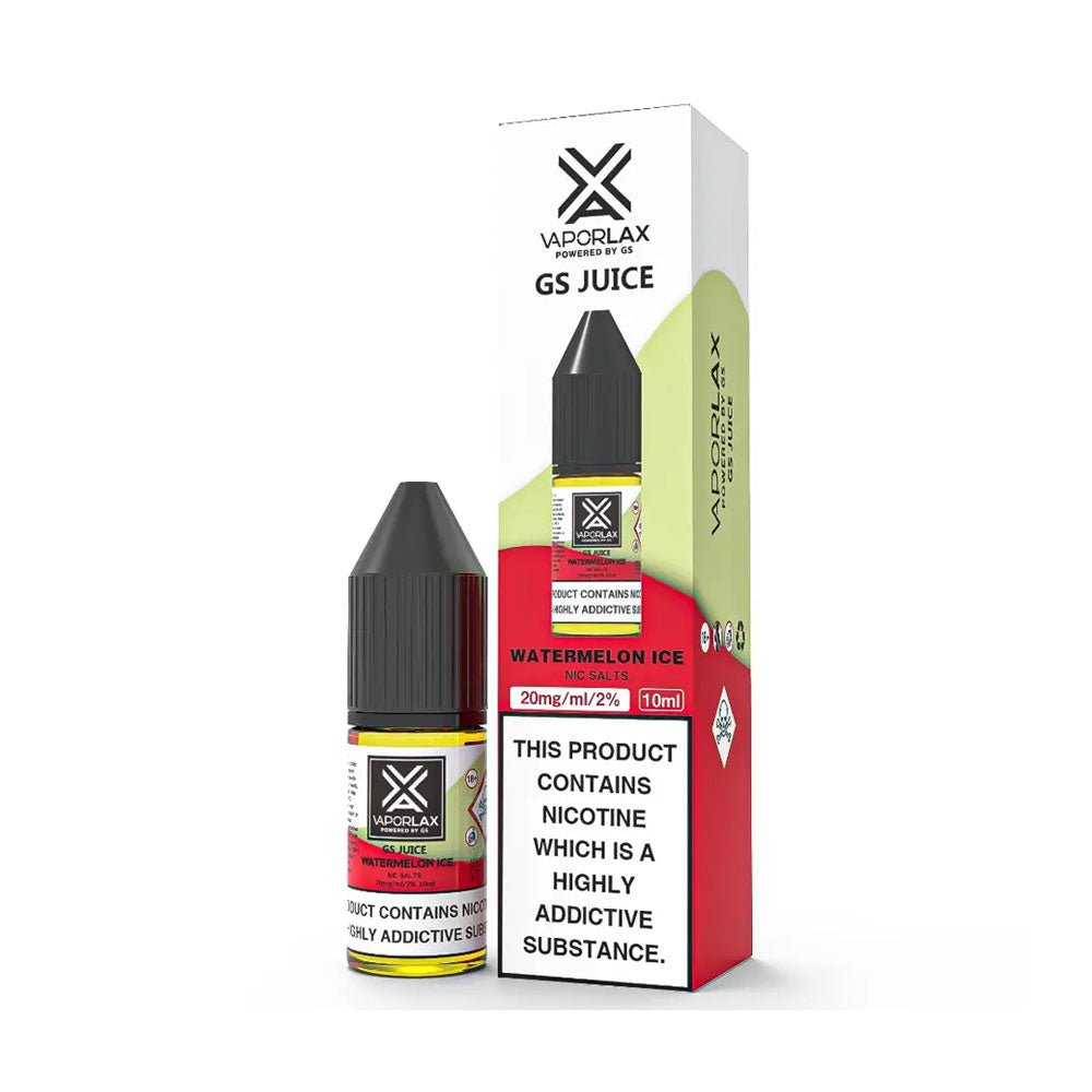 bulk wholesale Vaporlax Nic Salt 10ml E Liquids Box of 10 - Watermelon Ice