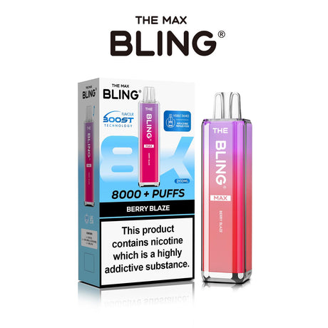 The Crystal Bling Max 8000 Prefilled Vape Pod Kit Box of 5