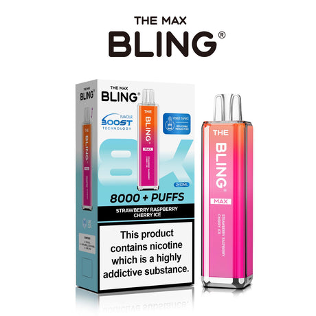 The Crystal Bling Max 8000 Prefilled Vape Pod Kit Box of 5